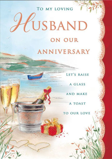 Picture of LOVING HUSBAND ANNIVERSARY CARD
